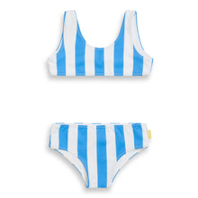 Blue and White Girls Striped Bikini (Rayures d'azur)